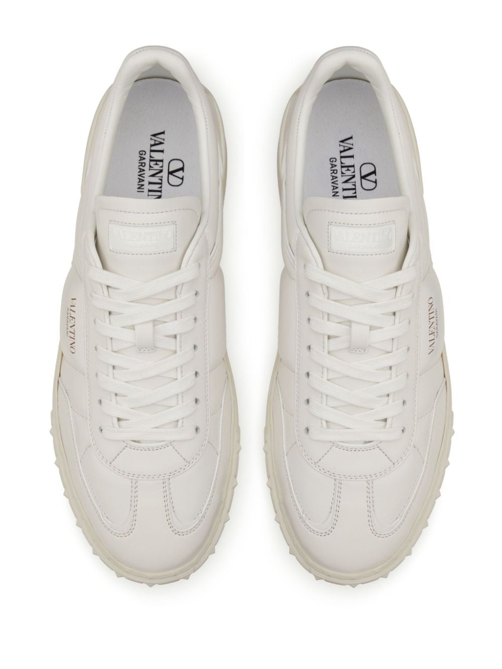 Valentino Garavani Rockstud White Nappa Leather Sneakers image 2