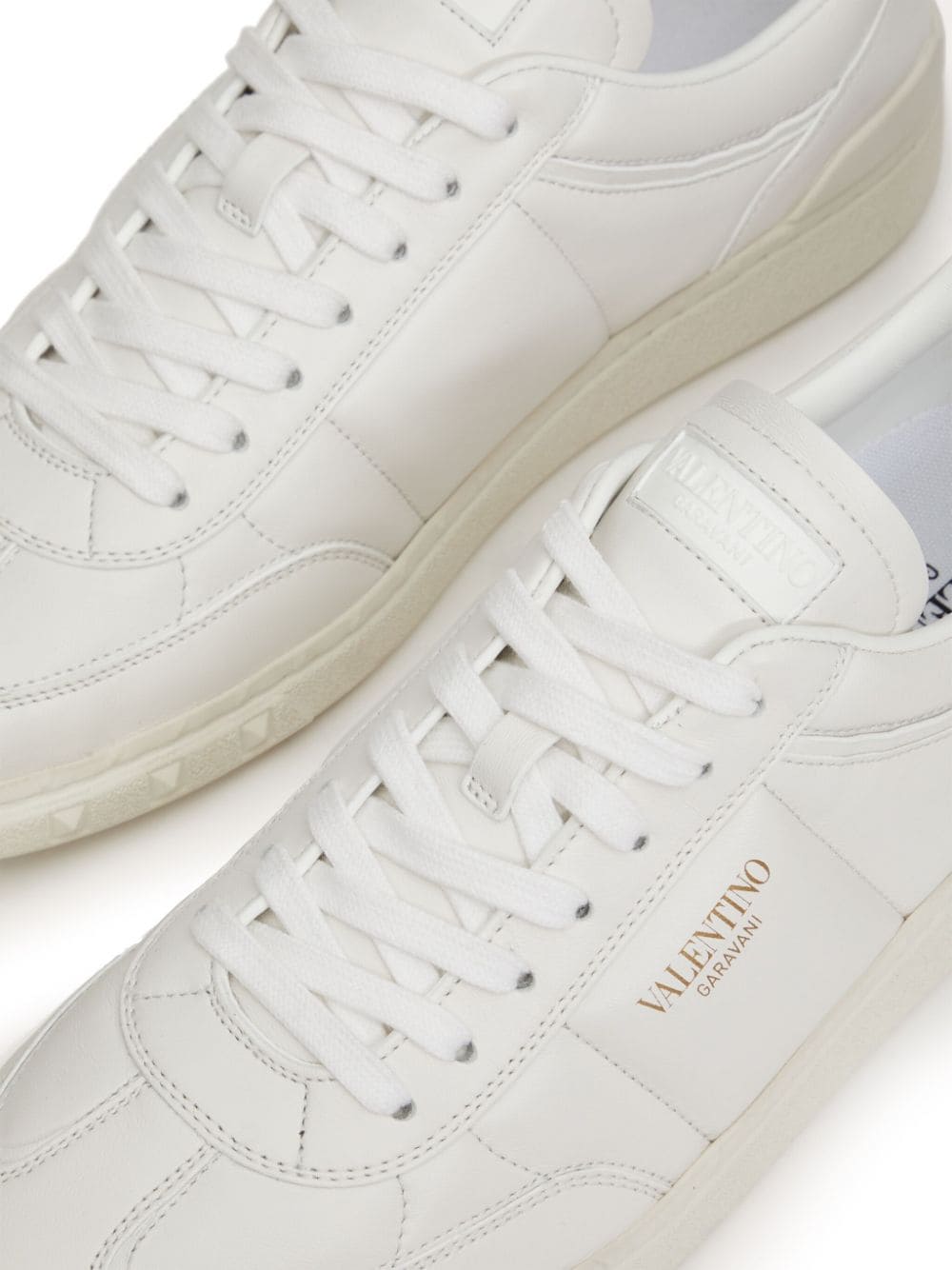 Valentino Garavani Rockstud White Nappa Leather Sneakers image 3