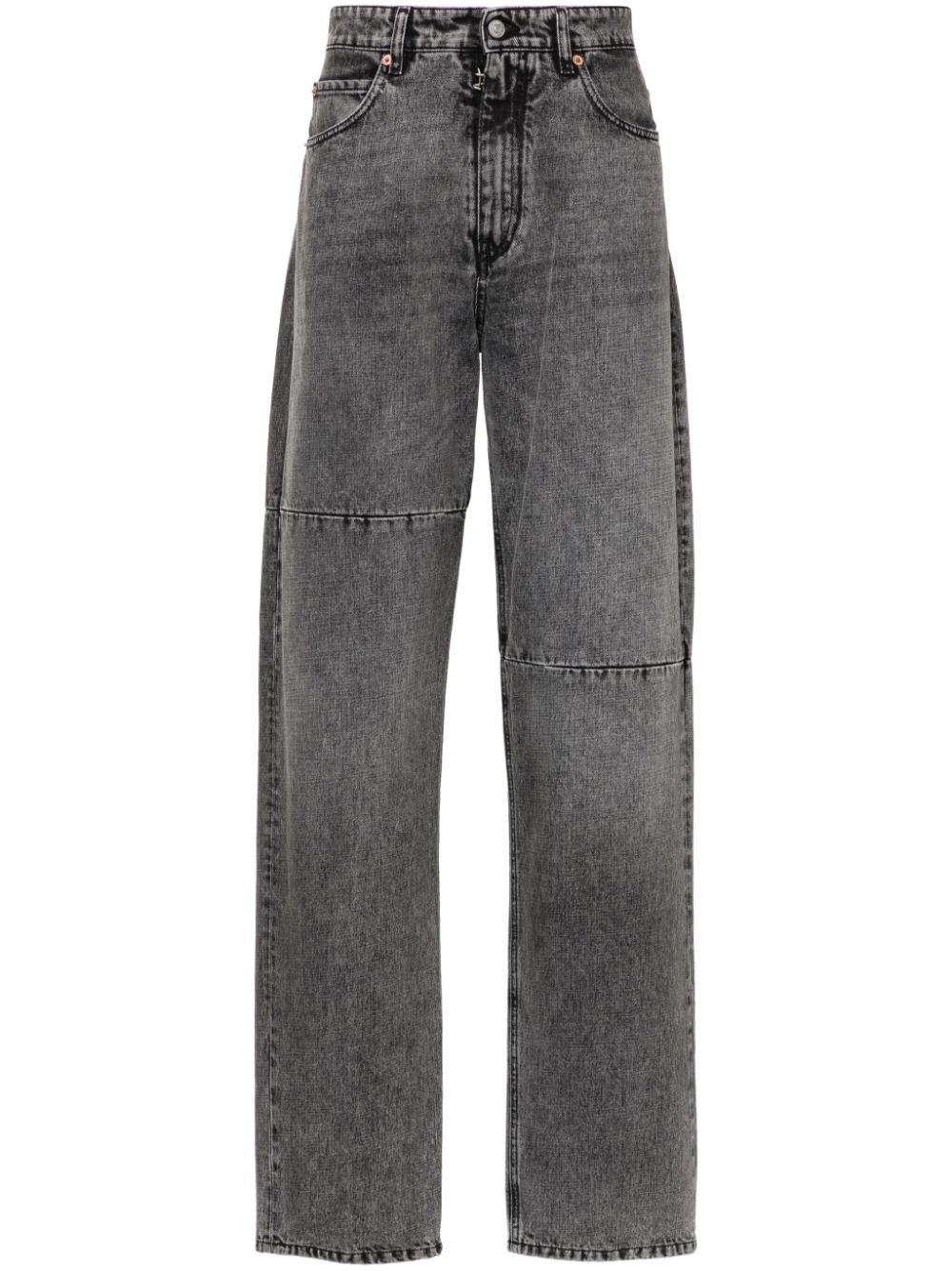 MM6 Maison Margiela Black Stonewashed Panelled Jeans image 0