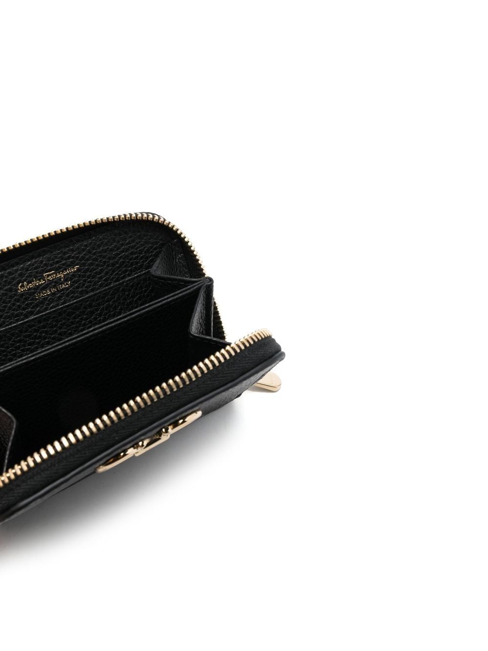 Salvatore Ferragamo Black Calf Leather Wallet image 1