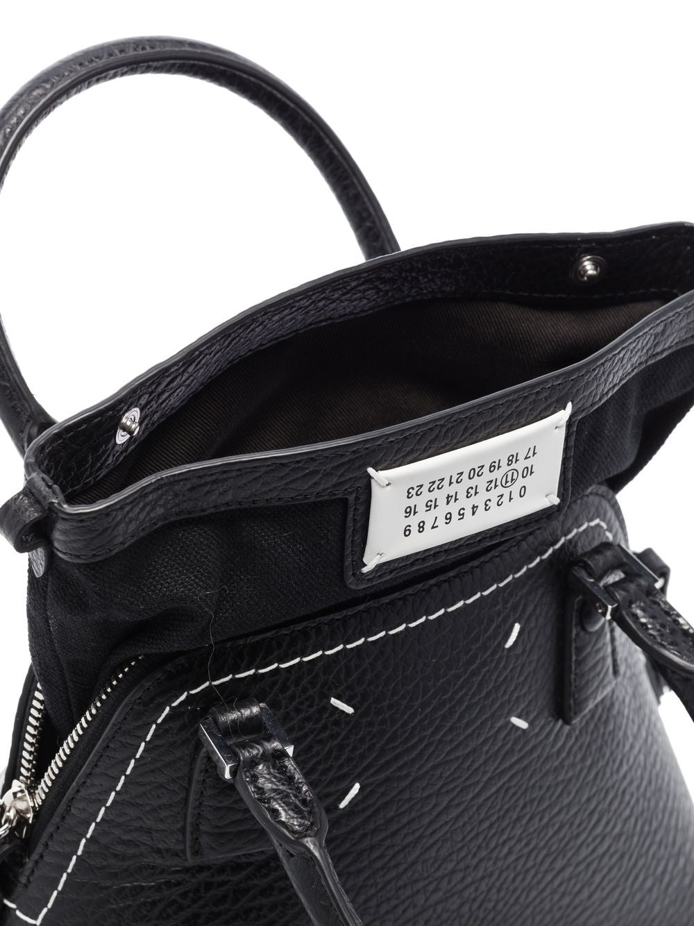 Maison Margiela 5AC Mini Tote Bag - Black Calf Leather image 3