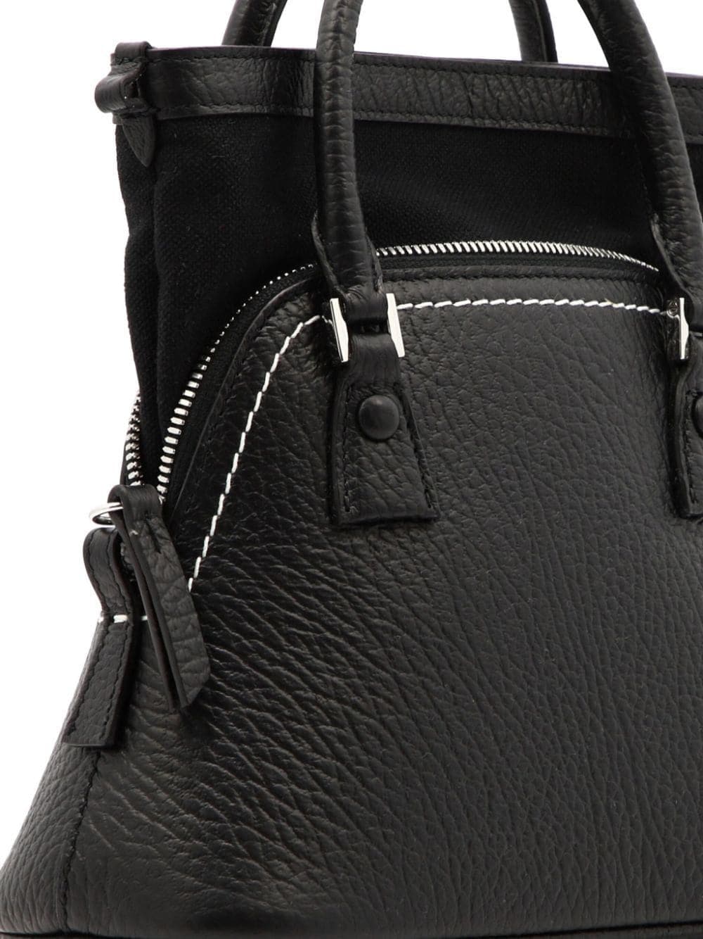 Maison Margiela 5AC Mini Tote Bag - Black Calf Leather image 9