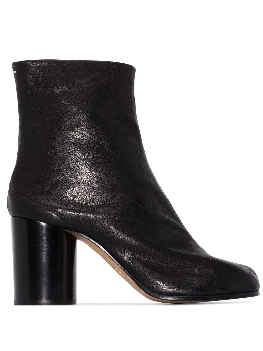 Maison Margiela Black Tabi Toe Leather Boots image 0