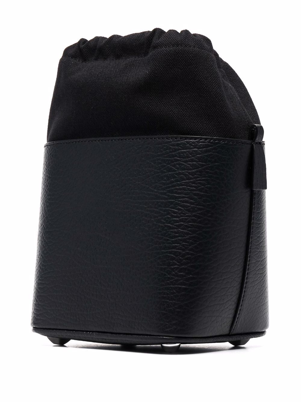 Maison Margiela Layered Grained Leather Shoulder Bag - Black image 3