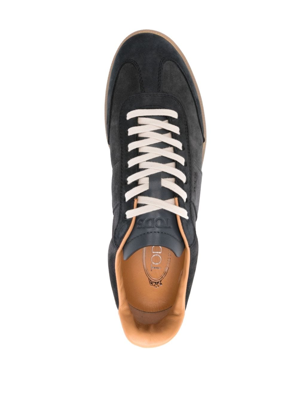 Tod's Blue Suede Panelled Sneakers image 2