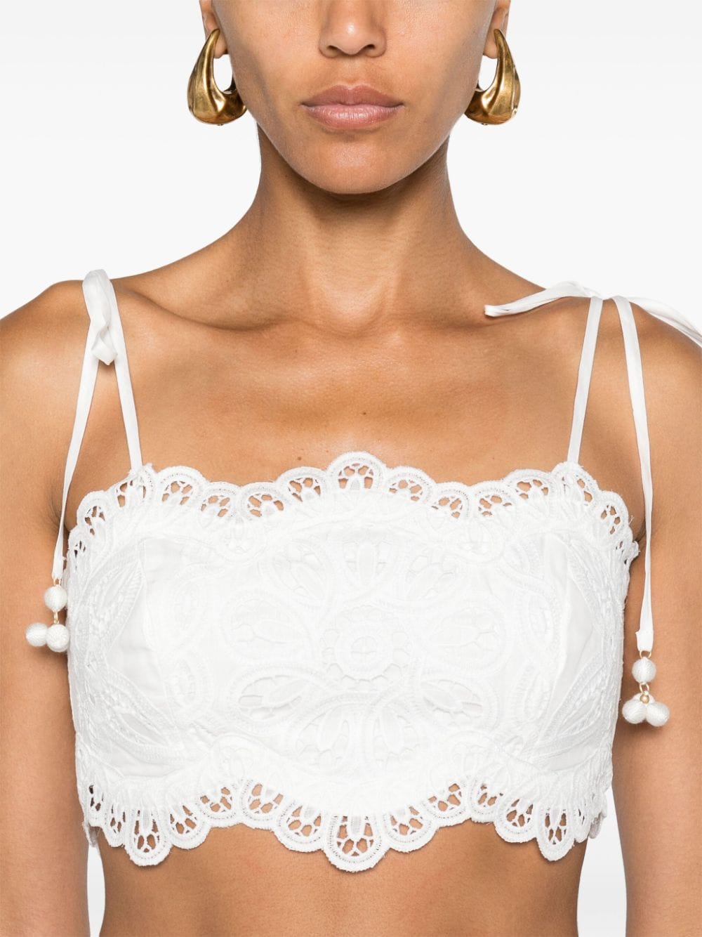 Zimmermann White Broderie Anglaise Bandeau Top image 2