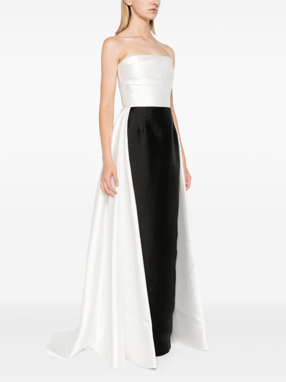 Solace London White Maxi Dress: Strapless, Fitted, and Elegant image 3