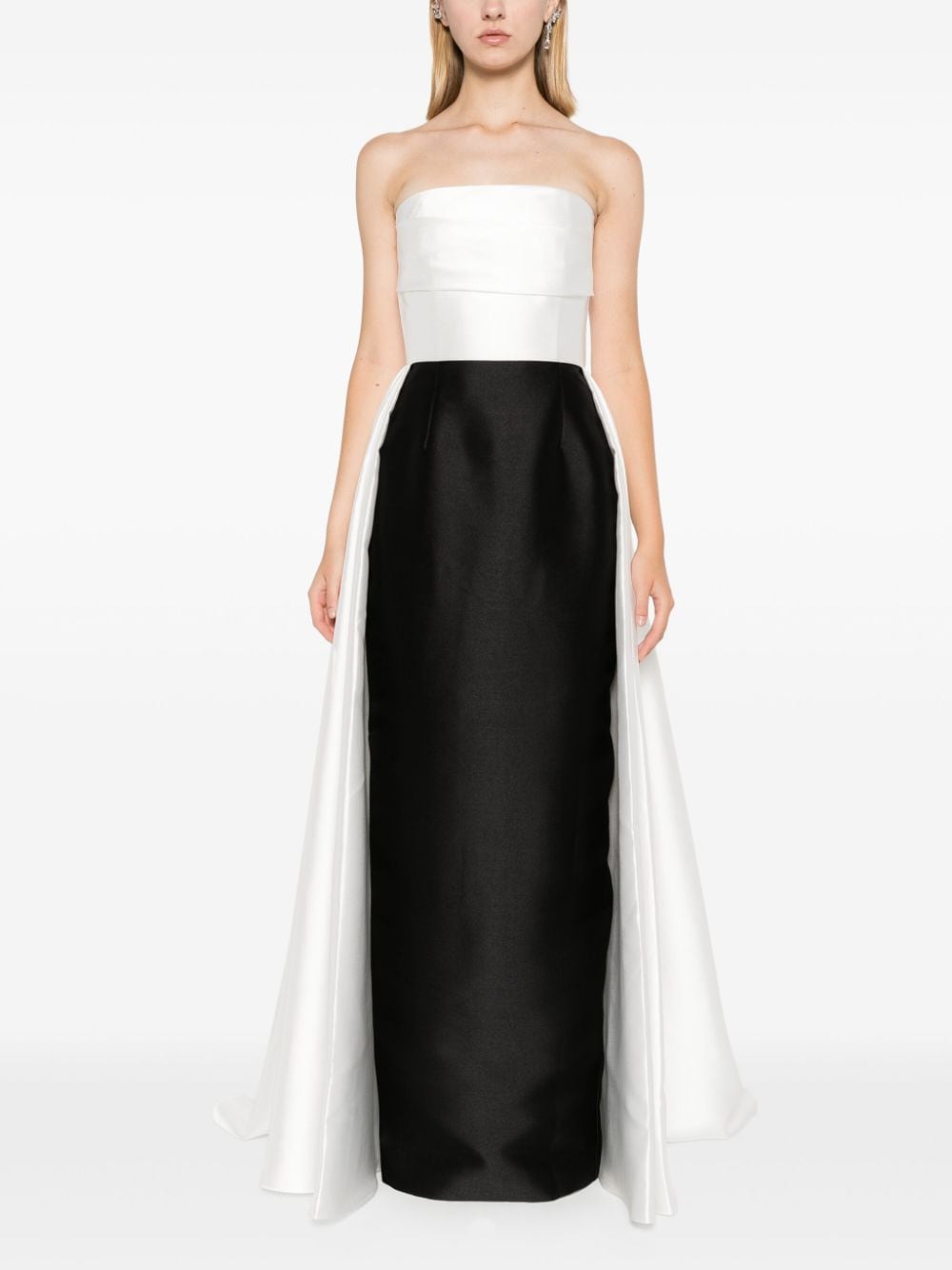 Solace London White Maxi Dress: Strapless, Fitted, and Elegant image 4