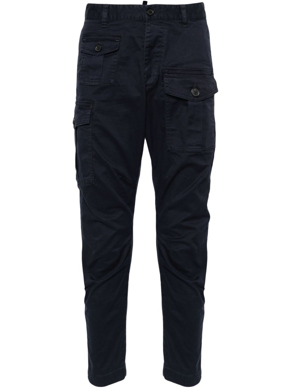 DSquared2 Men's Blue Cotton Twill Trousers image 0