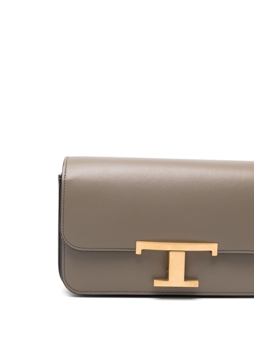 Tod's Dove Grey Leather Shoulder Bag image 3