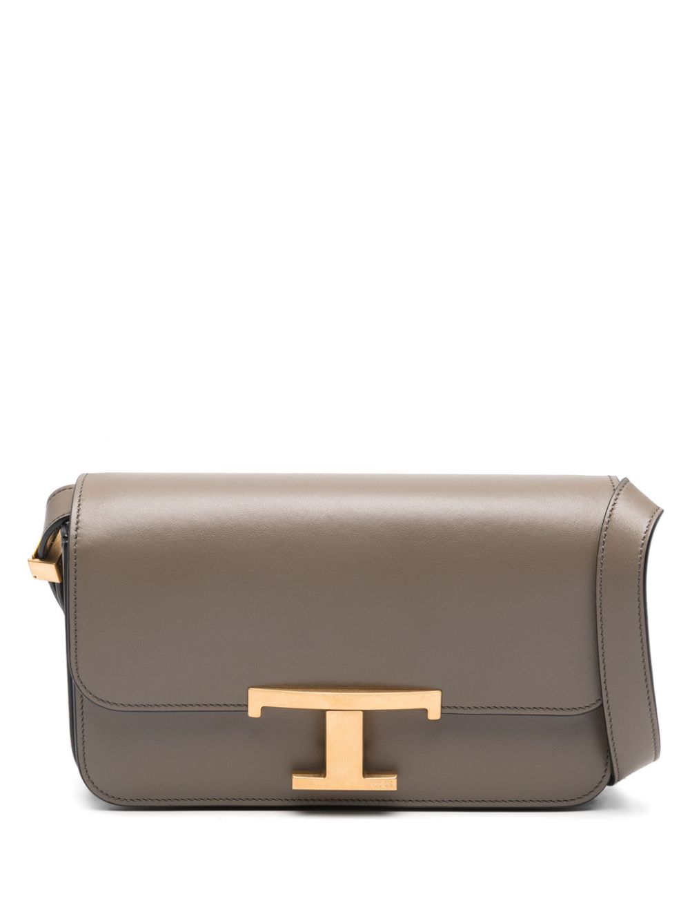 Tod's Dove Grey Leather Shoulder Bag image 0