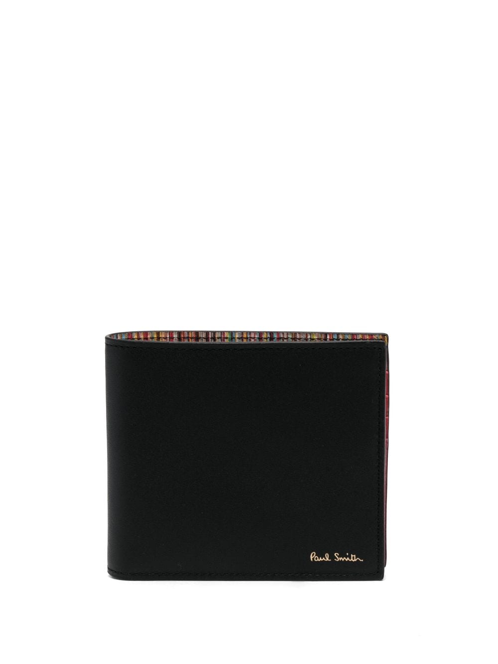 Paul Smith Black Calf Leather Wallet with Gold-Tone Logo image 0