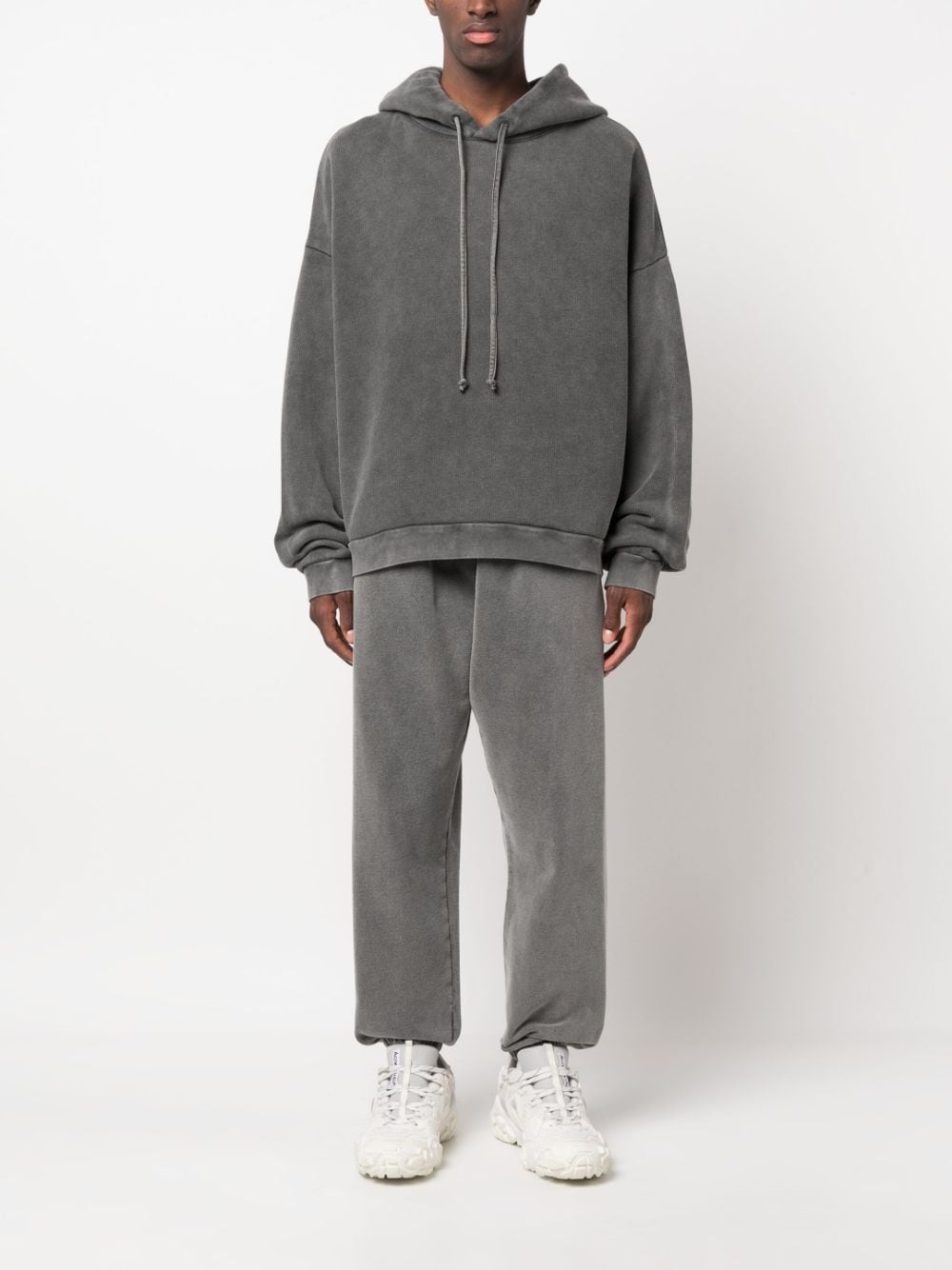 Acne Studios Black Cotton Drawstring Trousers image 1