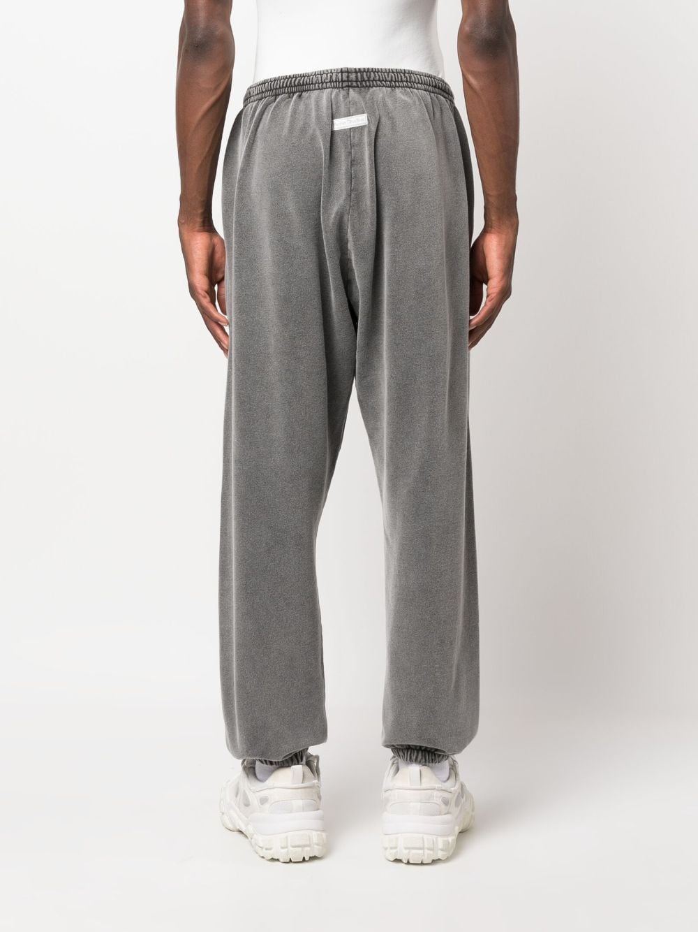 Acne Studios Black Cotton Drawstring Trousers image 2