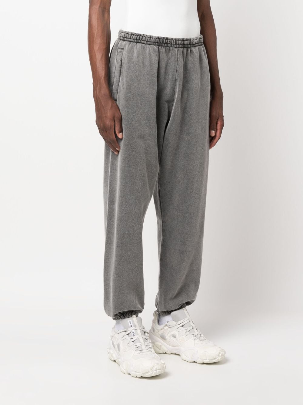 Acne Studios Black Cotton Drawstring Trousers image 4