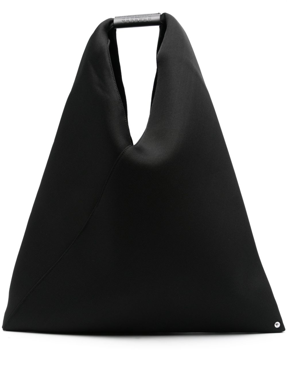 MM6 Maison Margiela Black Calf Leather Pyramid Bag image 0