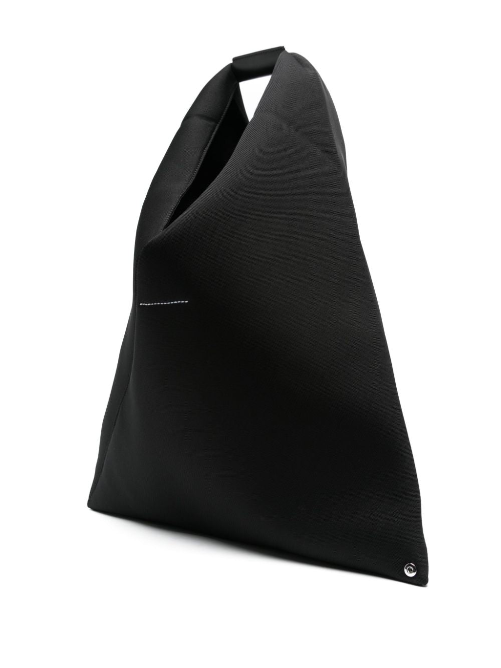 MM6 Maison Margiela Black Calf Leather Pyramid Bag image 3