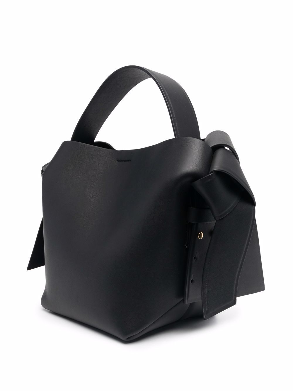 Acne Studios Black Leather Top Handle Bag image 4