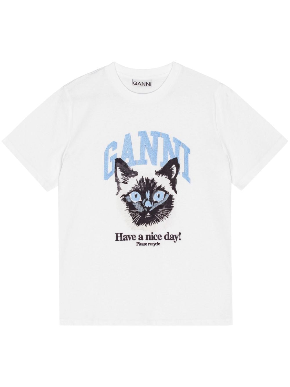 GANNI T-shirts and Polos White image 0