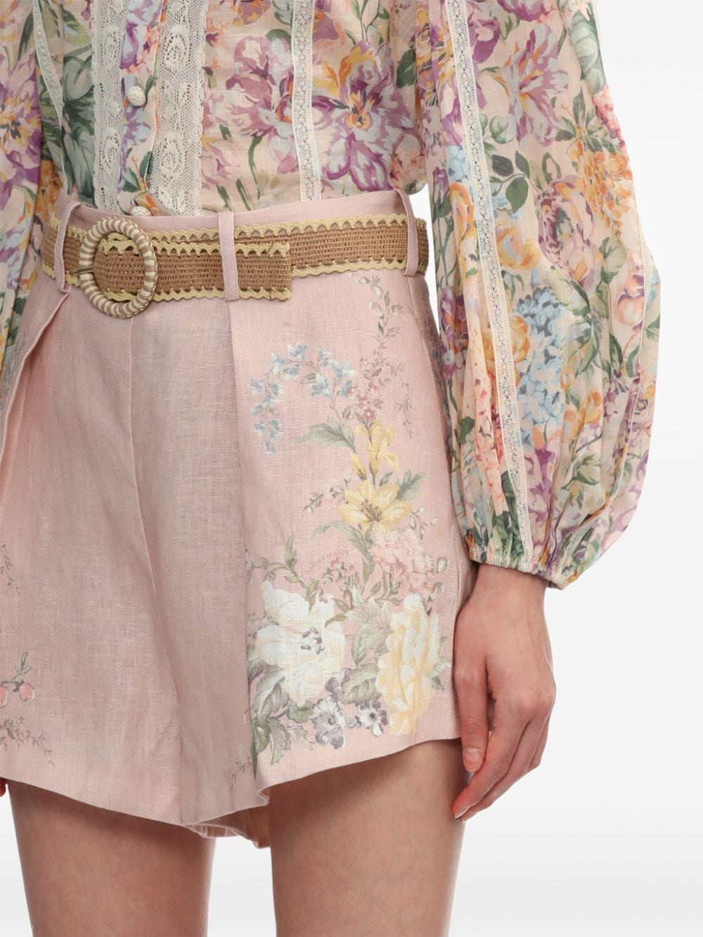 Zimmermann Shorts Pink image 2