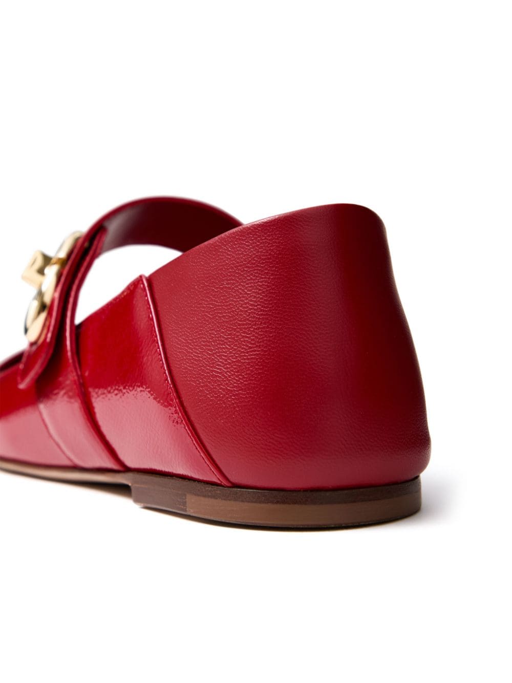 Valentino Garavani Red VLogo Signature Flat Shoes image 3