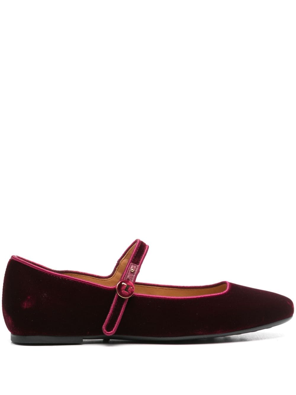 Tod's Women's Bordeaux Velvet Flat Shoes image 0