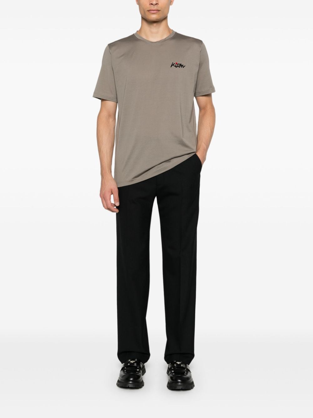 Kiton T-shirts and Polos Grey image 1