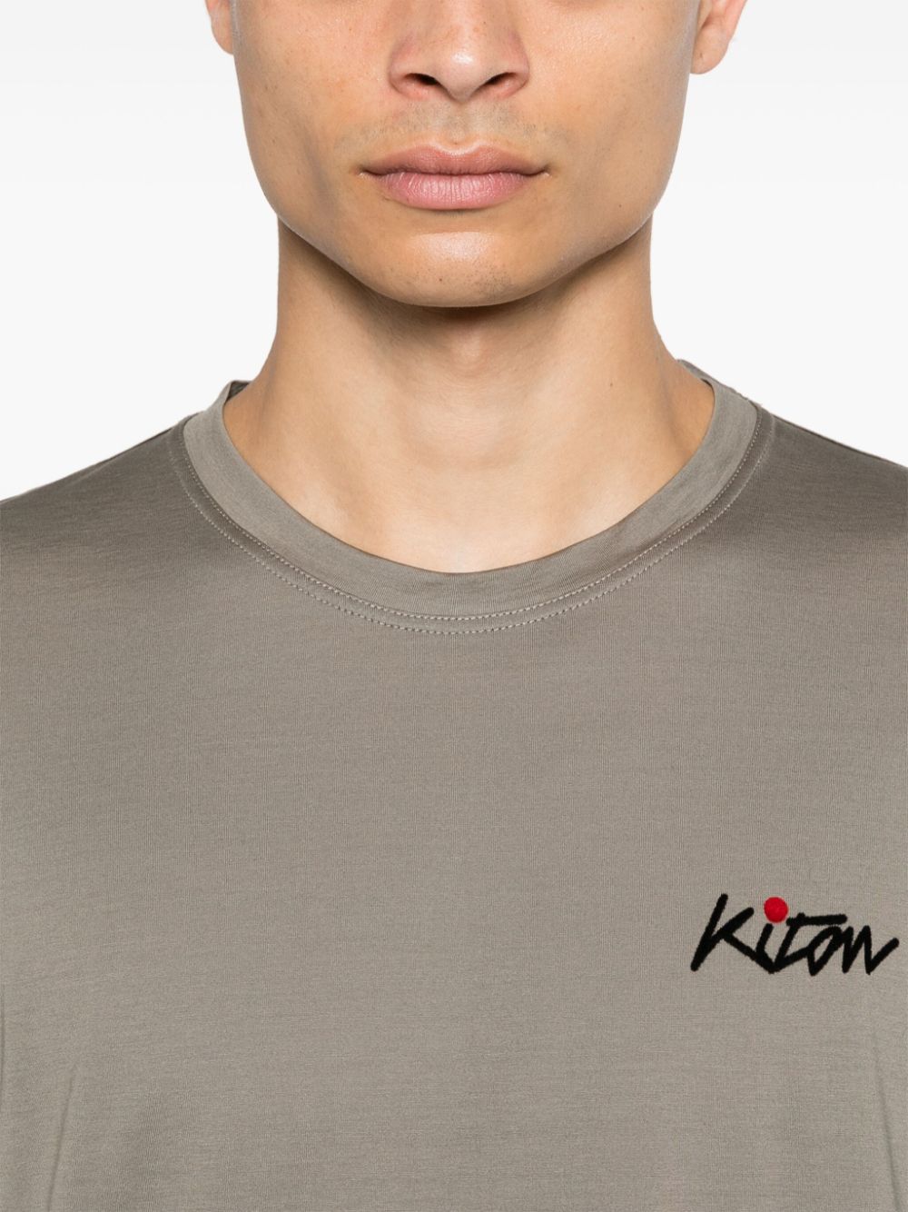 Kiton T-shirts and Polos Grey image 3