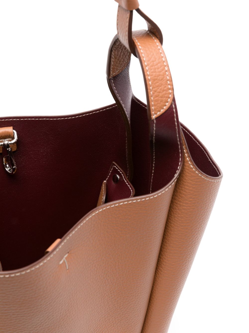 Tod's Women's Brown Leather Trapeze Shoulder Bag image 2