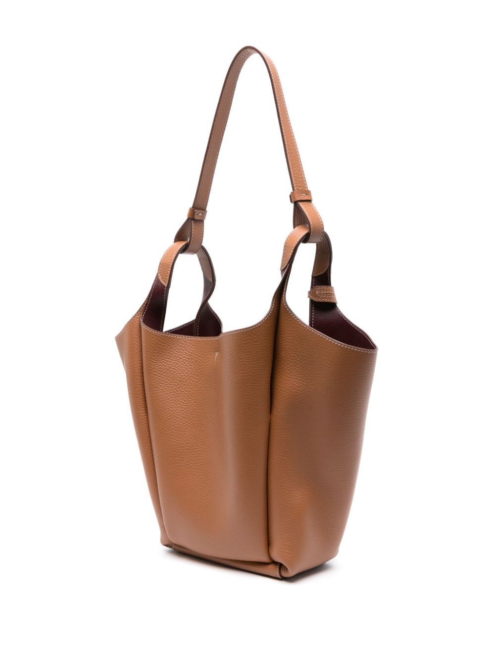 Tod's Women's Brown Leather Trapeze Shoulder Bag image 4