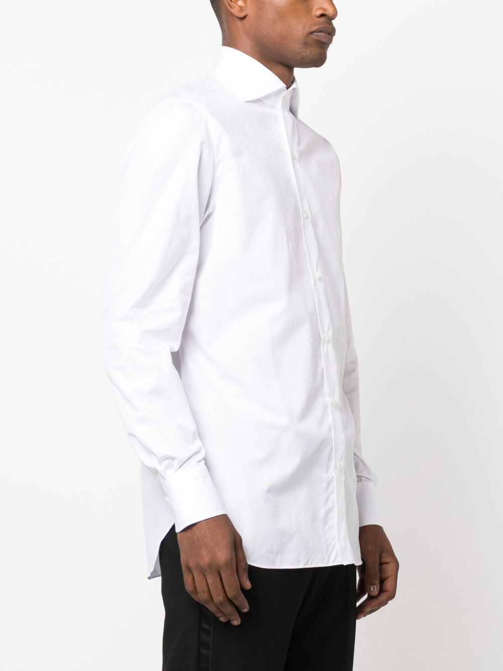 FINAMORE 1925 NAPOLI White Cutaway Collar Dress Shirt image 2