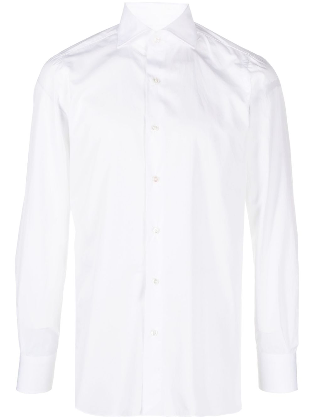 FINAMORE 1925 NAPOLI White Cutaway Collar Dress Shirt image 0