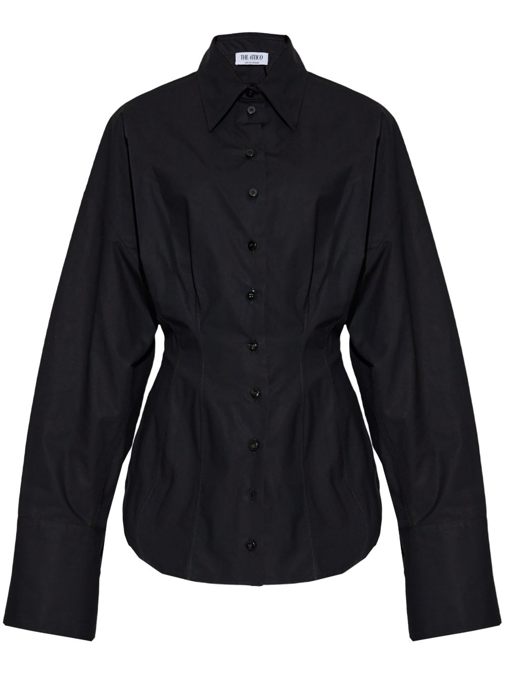 The Attico Black Oversize Cotton Shirt image 0