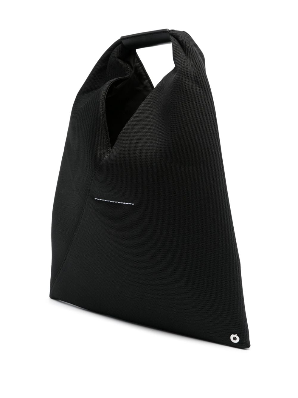 MM6 Maison Margiela Black Pebbled Tote Bag image 1