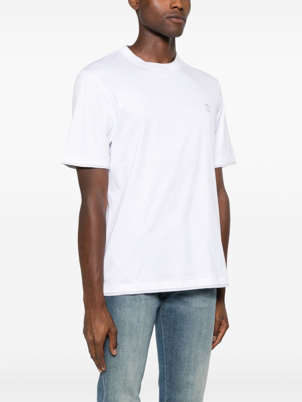 Brunello Cucinelli T-shirts and Polos White image 3