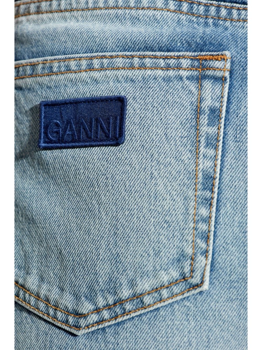 Ganni Organic Cotton Denim Jeans - Clear Blue image 3