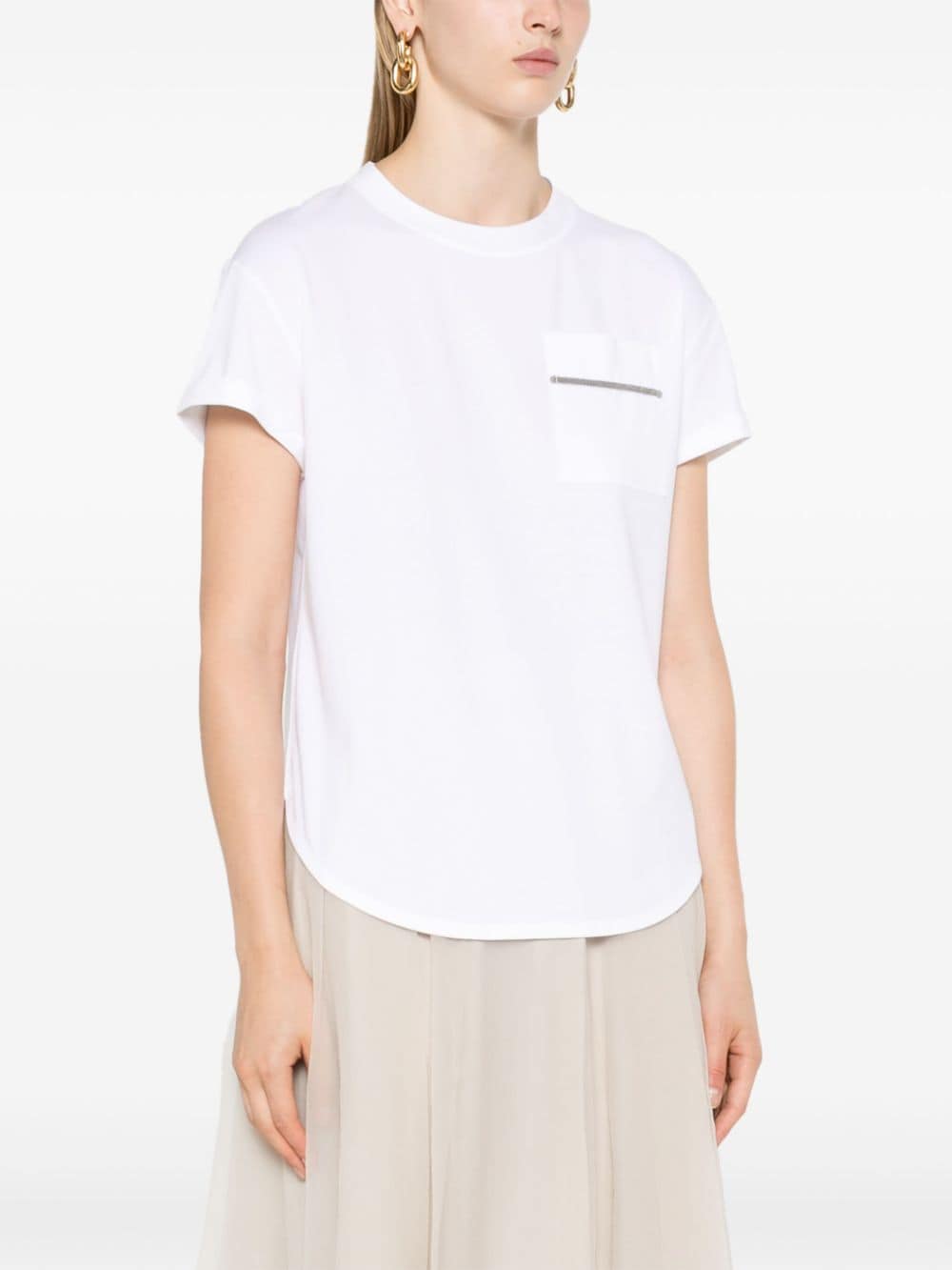 Brunello Cucinelli T-shirts and Polos White image 4