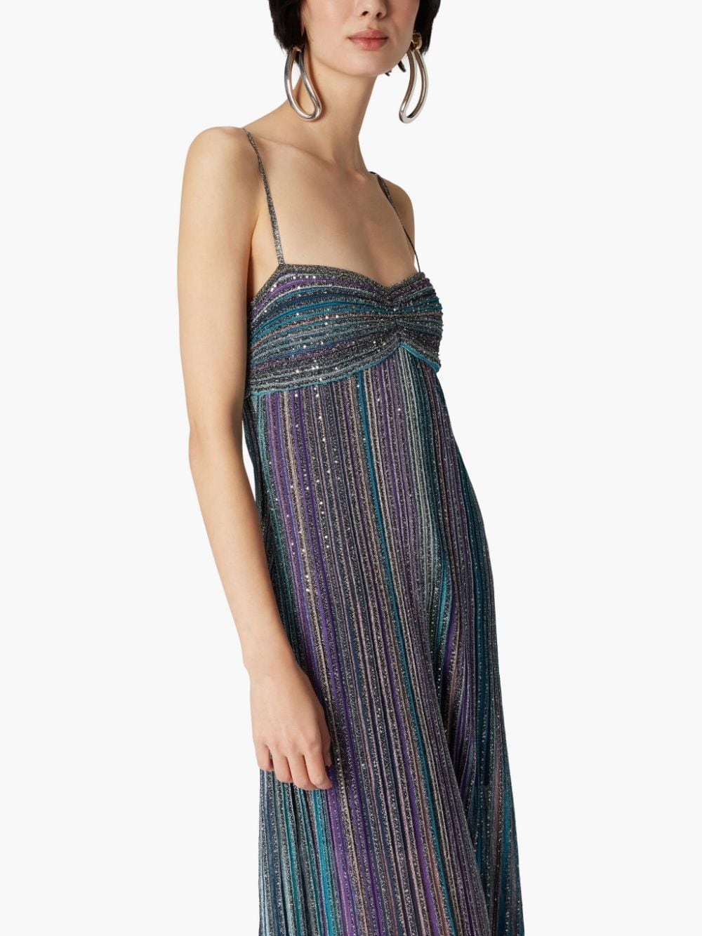 Missoni Stretch Knit Dress with Metallic Threading - Clear Blue image 2