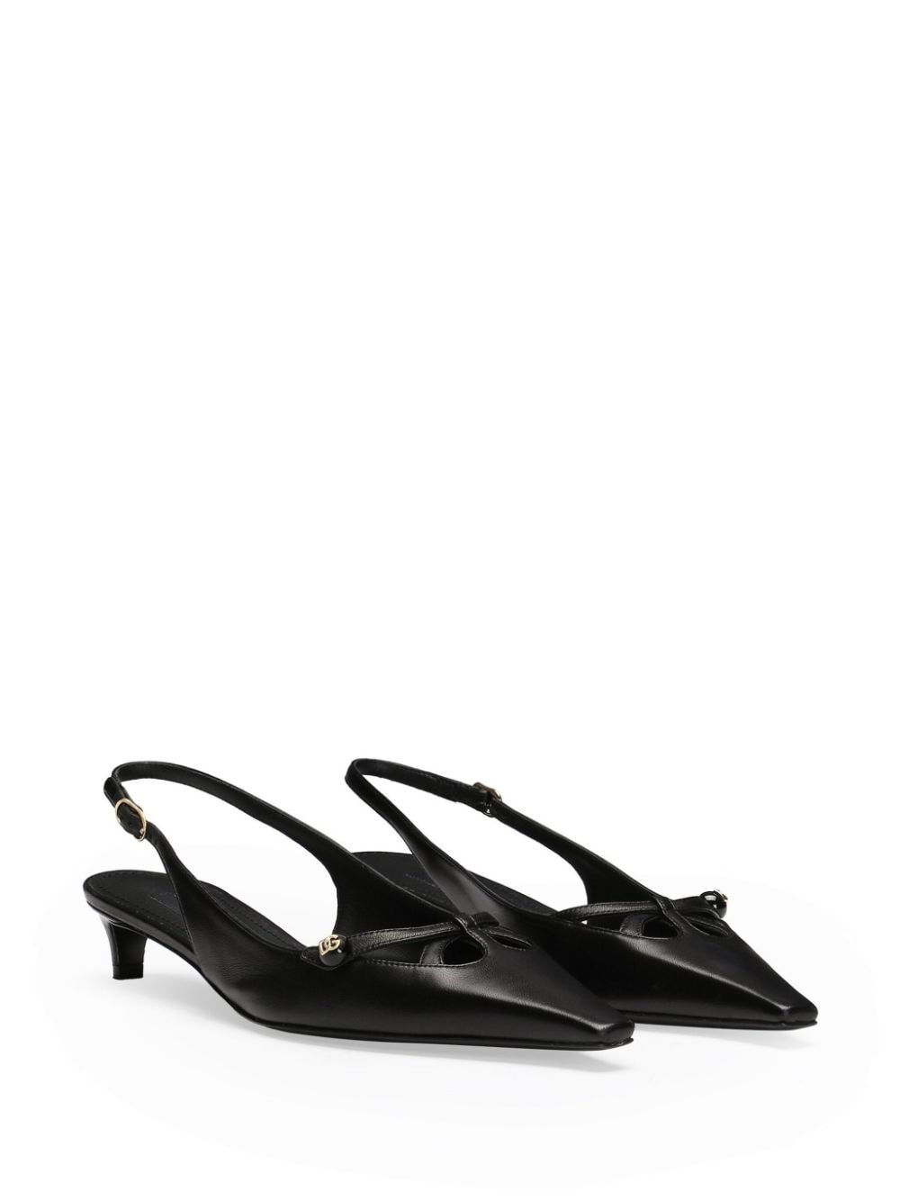 Dolce & Gabbana Black Slingback Pointed Toe Heels image 1