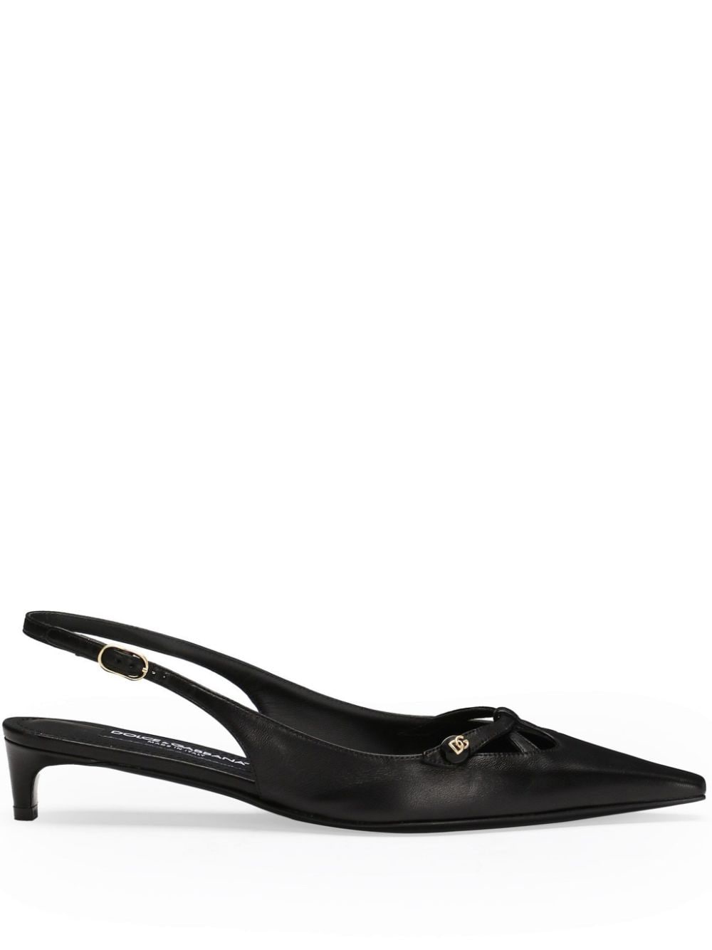 Dolce & Gabbana Black Slingback Pointed Toe Heels image 0