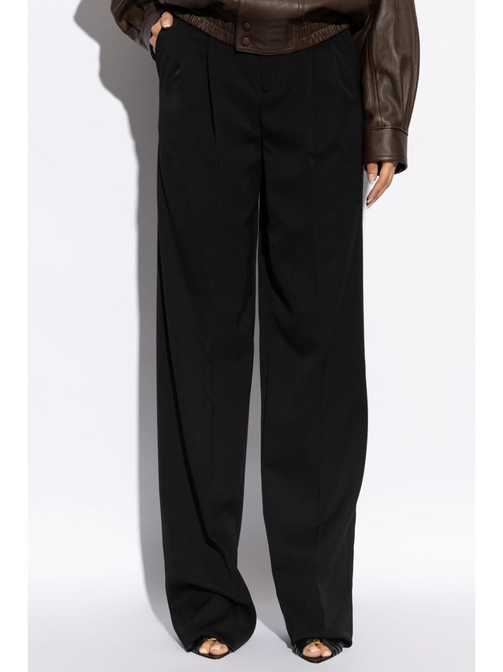 Saint Laurent Black Wool Trousers image 4