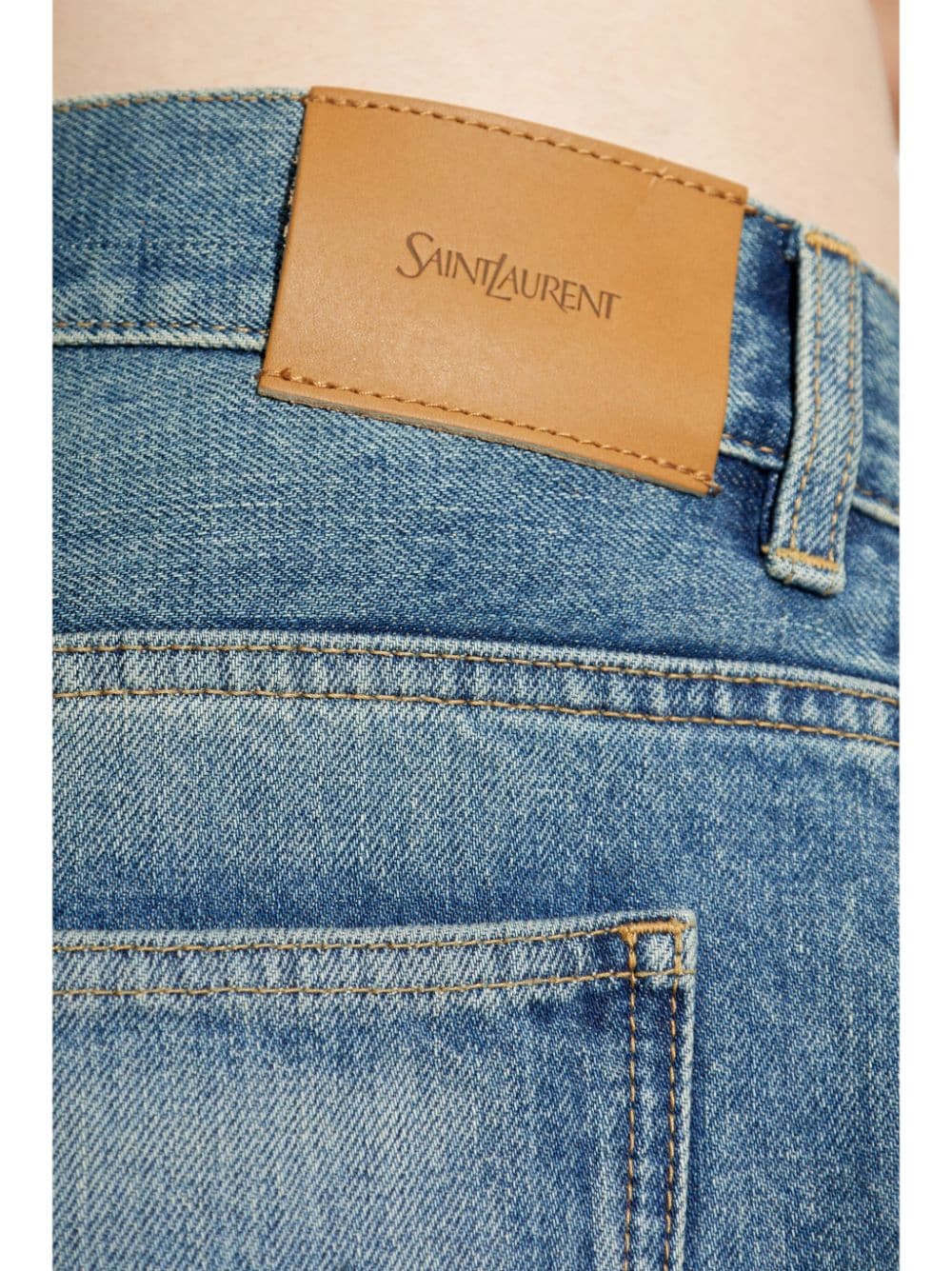 Saint Laurent Blue Washed Denim Jeans image 1