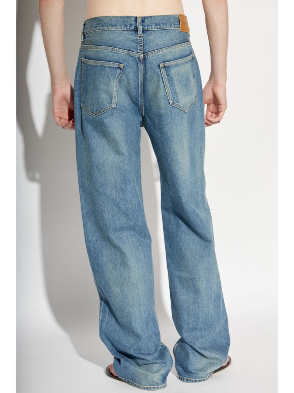 Saint Laurent Blue Washed Denim Jeans image 3