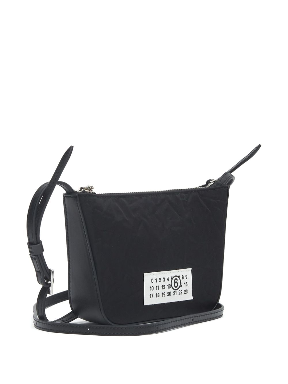 MM6 Maison Margiela Black Logo Patch Shoulder Bag image 3