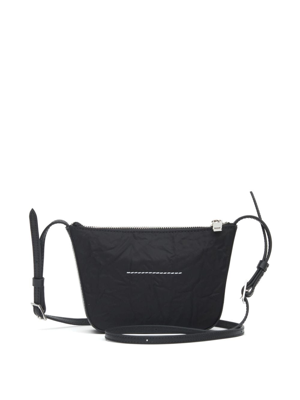 MM6 Maison Margiela Black Logo Patch Shoulder Bag image 5