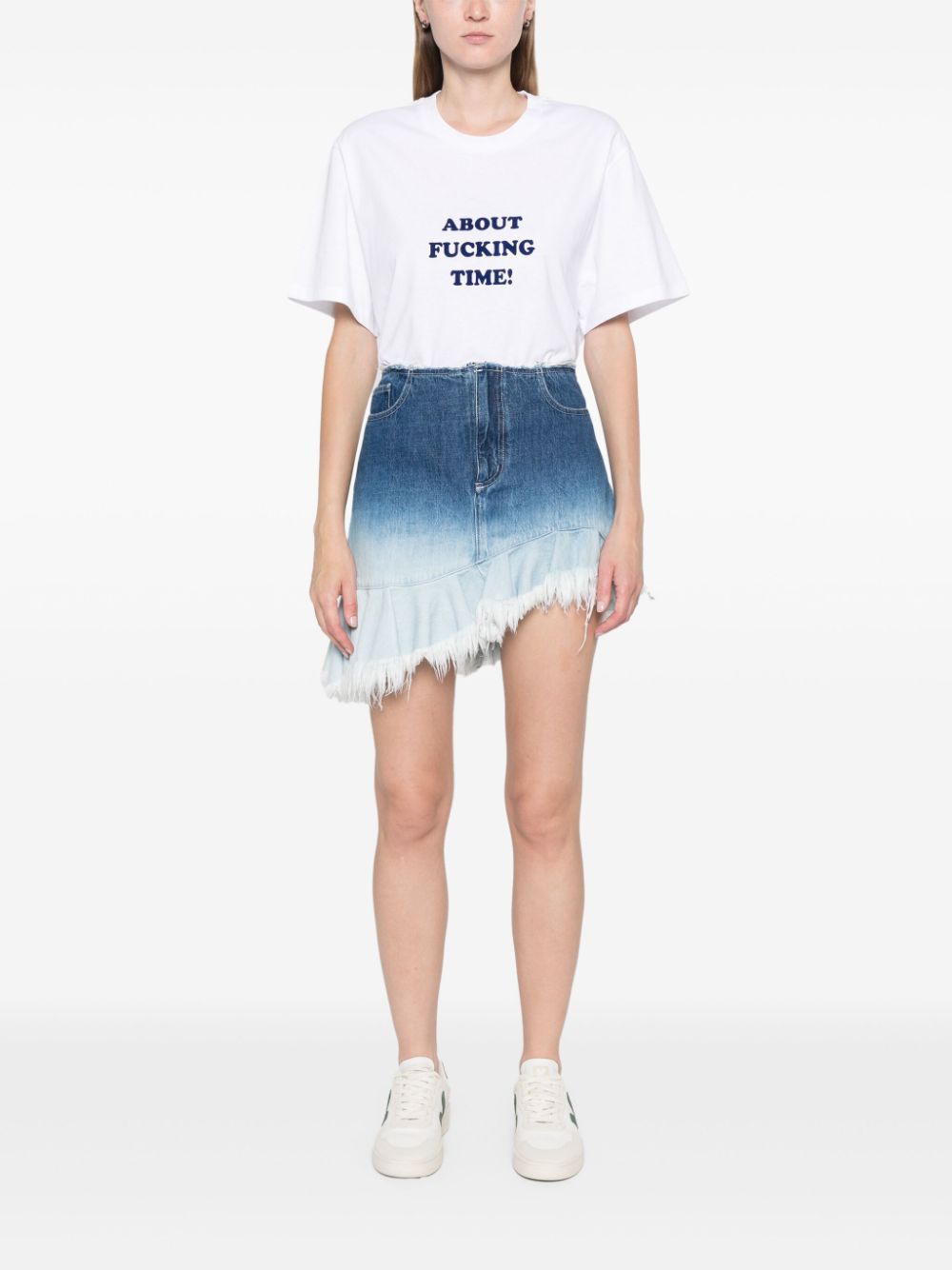 Stella McCartney White Slogan T-Shirt image 3