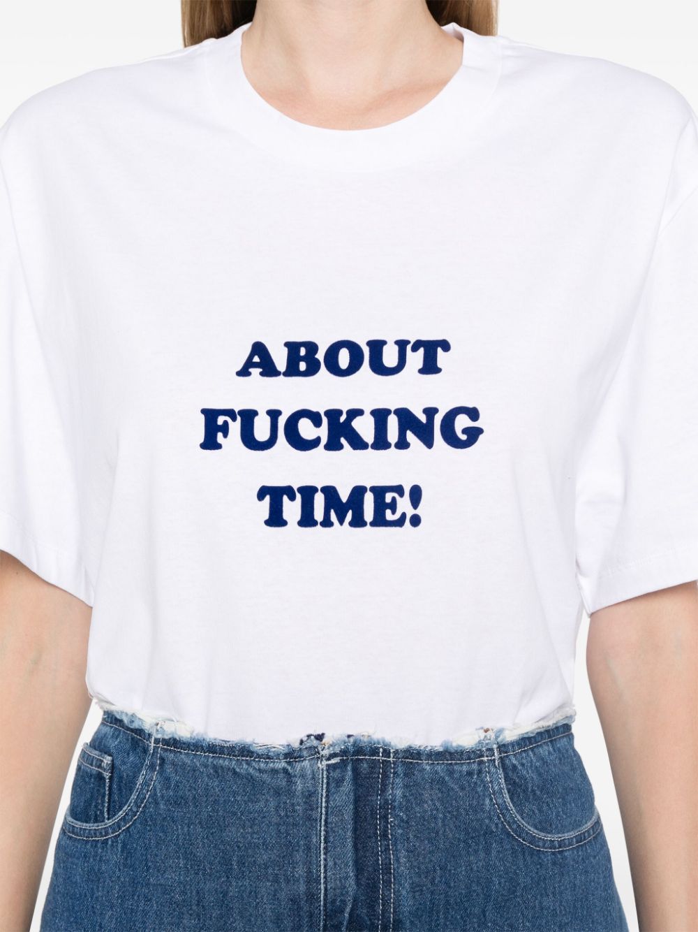 Stella McCartney White Slogan T-Shirt image 4