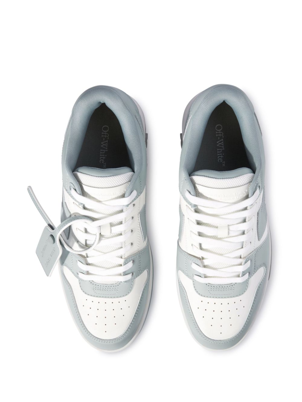 Off-White Grey Arrow Low Top Sneakers image 4