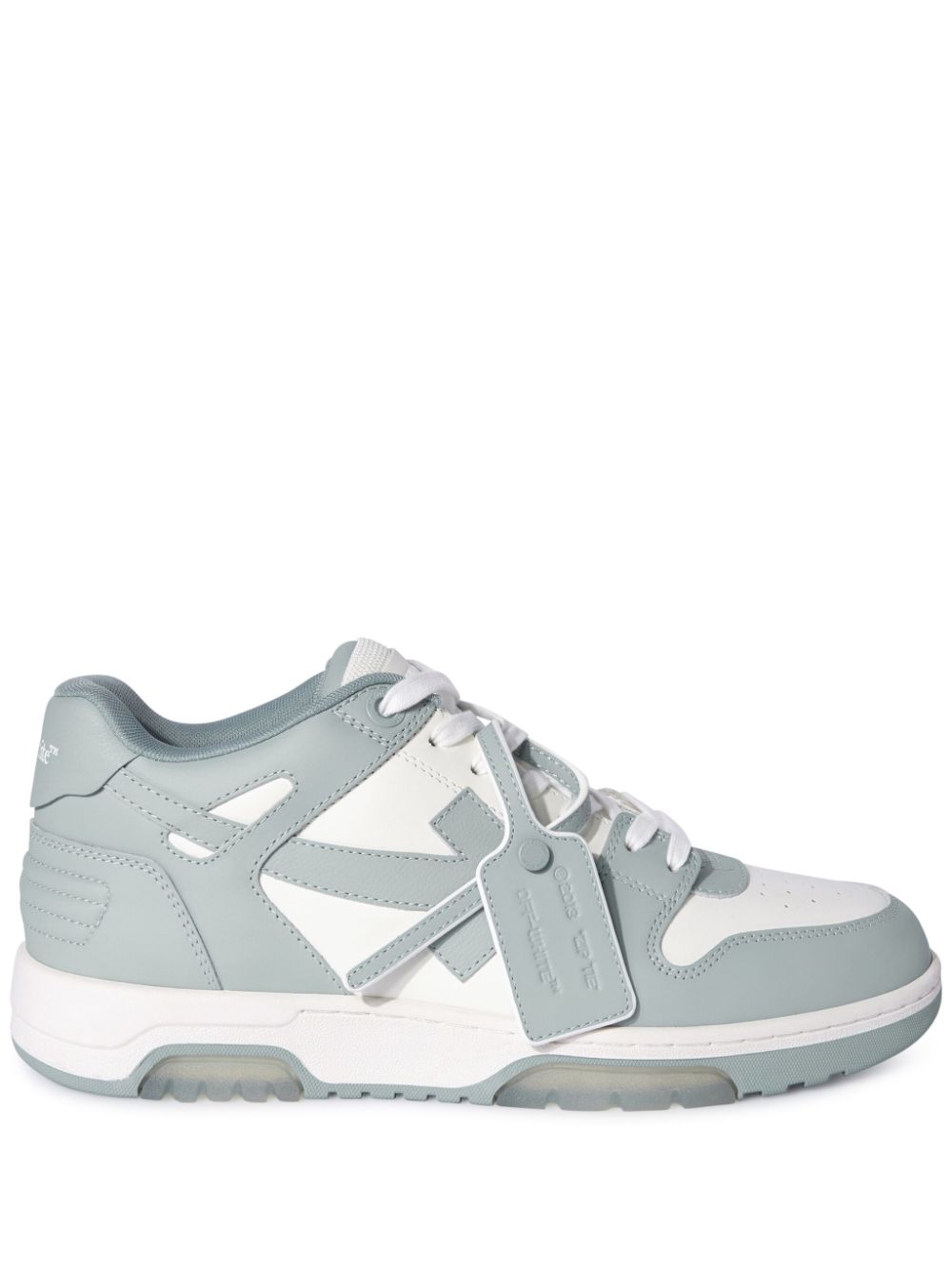 Off-White Grey Arrow Low Top Sneakers image 0