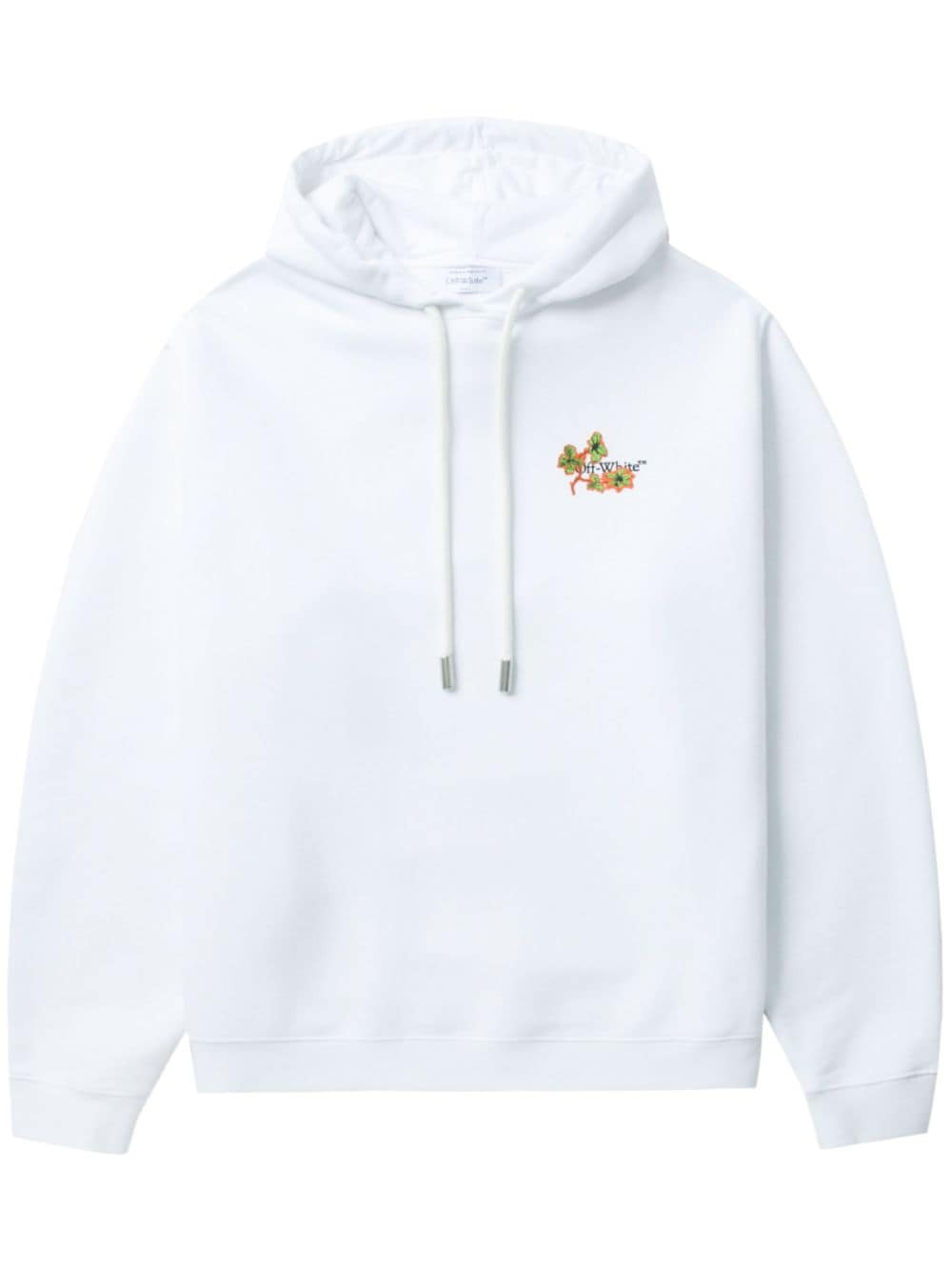 Off-White Ramage Flowers Drawstring Hoodie image 0